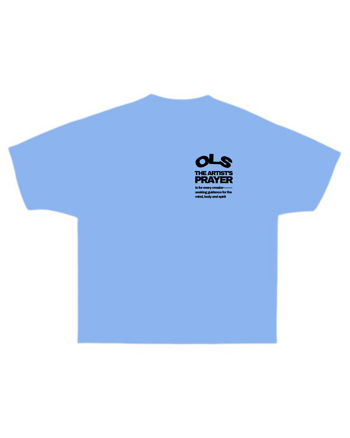 Mantra Tee, Clear Blue